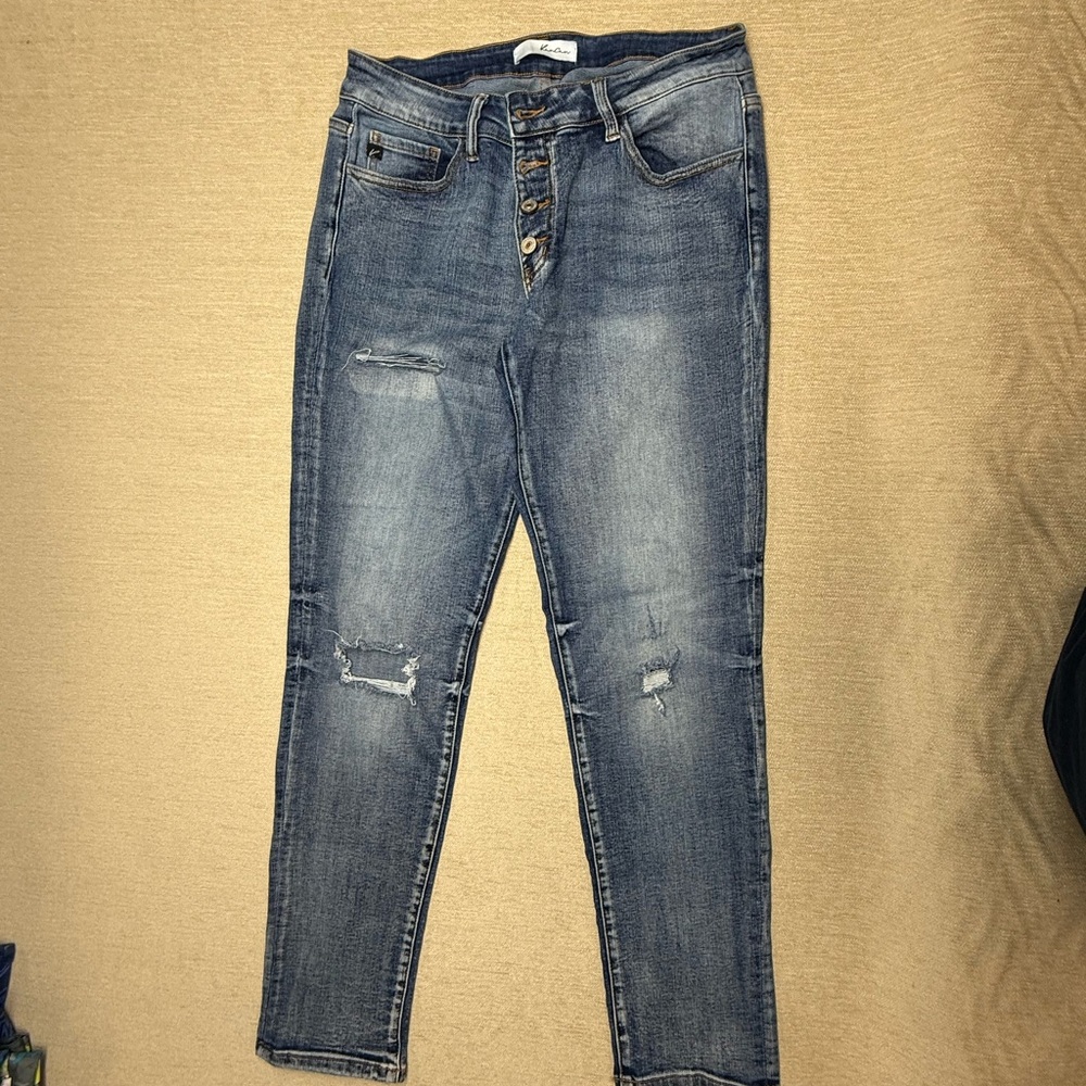 KanCan Medium Blue Ankle Jeans